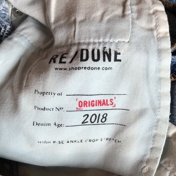 Re/Done Originals 90’s High Rise Button Fly Jeans - Picture 10 of 11